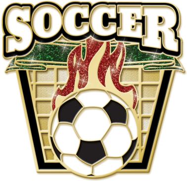 Fire Soccer Pin