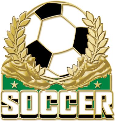 Soccer Wreath Pin