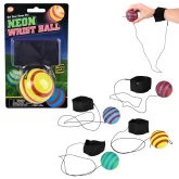 2.25" Neon Wrist Band Return Ball