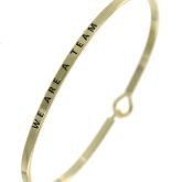 We Are A Team Bangle Bracelet
