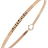 "Soccer Mom" Rose Gold Brass Bracelet