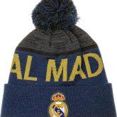 Real Madrid Beanie Cuff Pom Color Blue Official Licensed